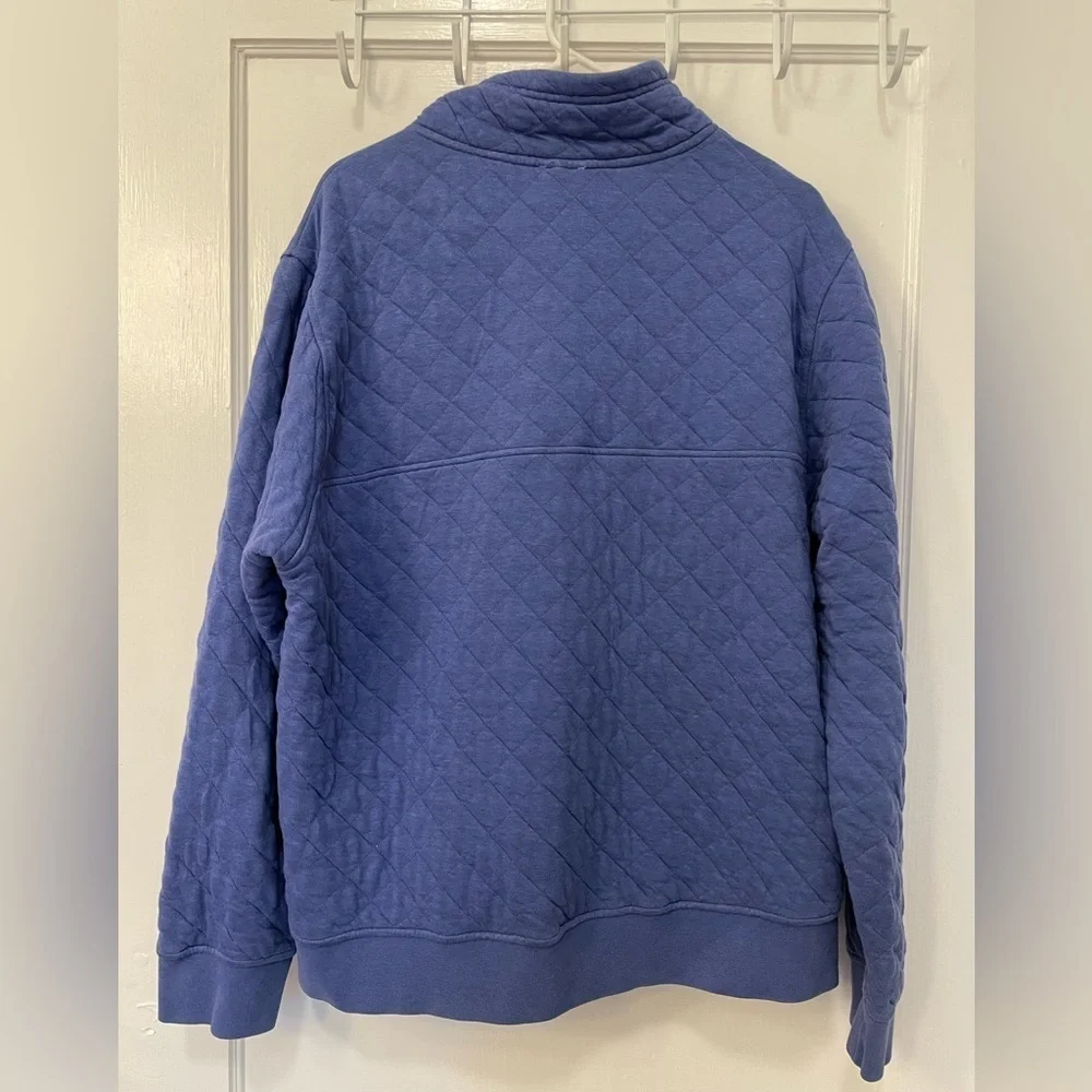 Patagonia Cotton Quilt Snap-T Pullover Blue Red XL